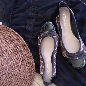 Pony Hair & Patent Leather Flats